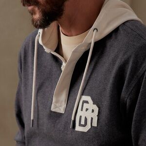 Banana Republic Dark Gray and Cream Pullover